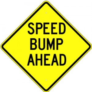 24" Speed Bump Ahead